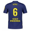 Camisa de Futebol Atletico Madrid Koke #6 Equipamento Secundário 2025-26 Manga Curta